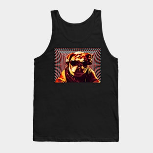 BULLDOG STEAMPUNK STYLE VIBING TO MUSIC Tank Top